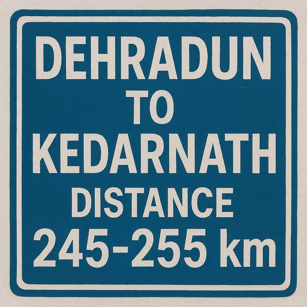 dehradun to kedarnath distance