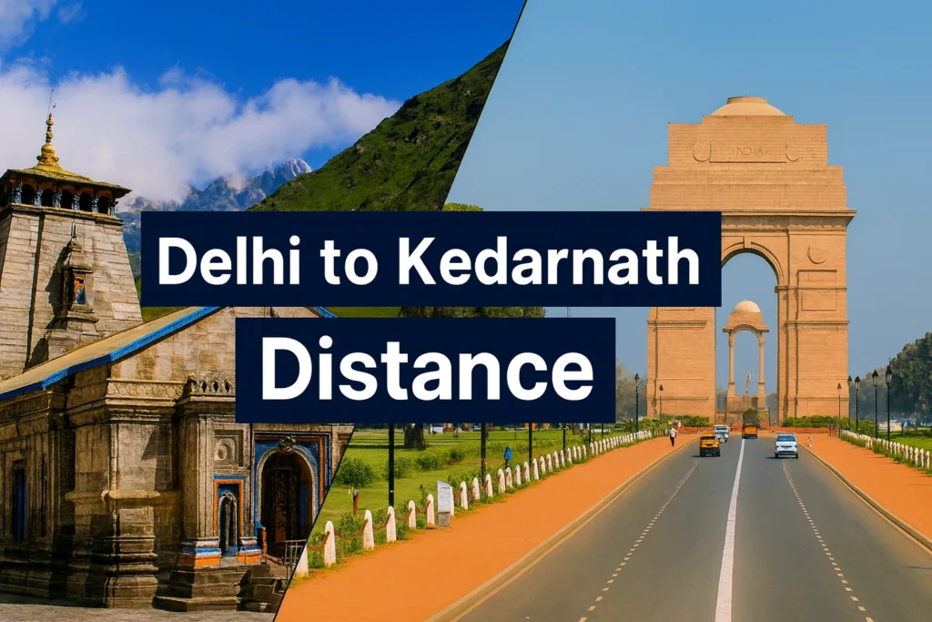 delhi to kedarnath distance