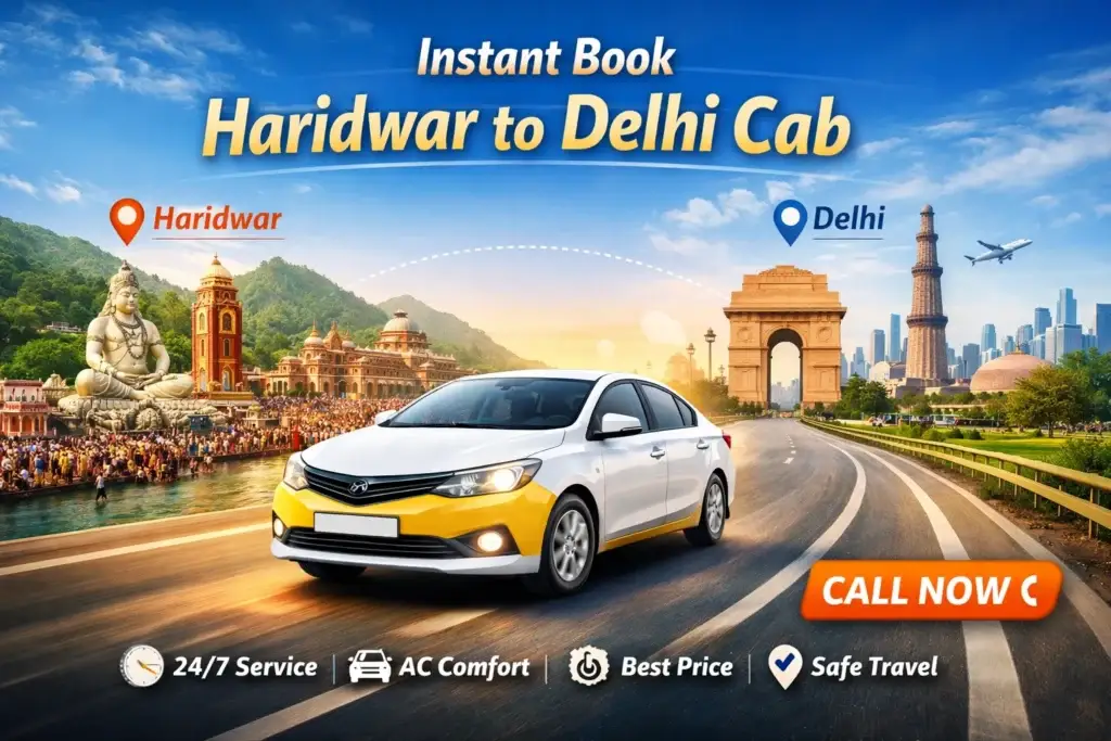 haridwar to delhi taxi service