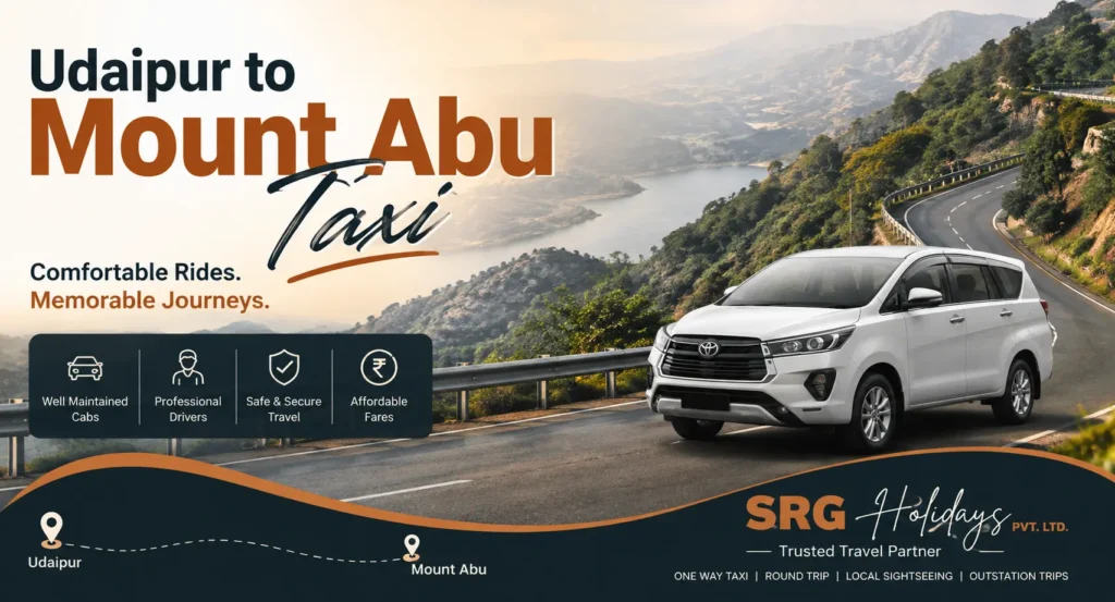 Udaipur to Mount Abu Taxi